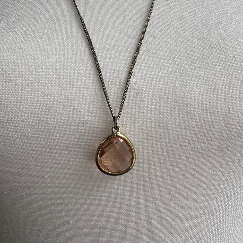 Express Gold and Silver Pendant Necklace